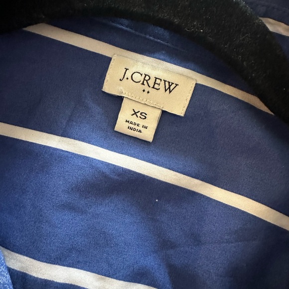 J. Crew Women's Blue Striped Blouse - Size XS - Picture 2 of 2